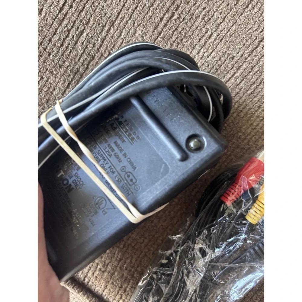 Nintendo DOL-002(USA) AC Adapter & AV Cables for GameCube, Composite RCA, Black